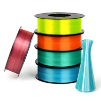 Filament PETG BIGGOLDEGG 1,75 mm 10 kg (22 lb) Vente en gros 10 rouleaux Impression 3D haute précision 240C (Couleurs mélangées)