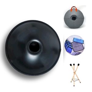 Handpan professionnel JELO-ZN-5 10-Notes D Minor Musical en acier inoxydable <span class=keywords><strong>Hangdrum</strong></span> Traitement de nitruration en acier nitruré noir Accrocher - Product Image 5