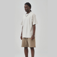 T-shirts 275 g/m² grande taille à épaules tombantes, t-shirts vierges oversize 100 % coton, streetwear, logo personnalisé, t-shirt homme