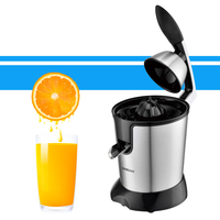 Presse-agrumes électrique portable 300W en acier inoxydable, compatible lave-vaisselle, éjection automatique de la pulpe, pour oranges et citrons, capacité 300ml