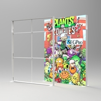 Affichages LED SEG pleine couleur lumineux pour salons professionnels, boîte à lumière rétroéclairée modulaire portable en aluminium sur mesure pour exposition