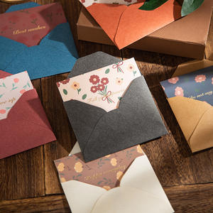 Cartolina d'auguri personalizzabile in lamina d'oro Vintage con buste biglietto di ringraziamento per le piccole imprese - Product Image 1