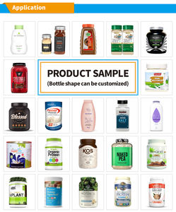 Otomatik toz dolgu şişeleri kapatma etiketleme paketleme makineleri <span class=keywords><strong>Protein</strong></span> tozu şişeleri dolum makinesi - Product Image 2