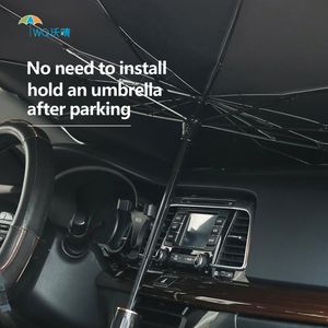 우산처럼 맞춤형 휴대용 접이식 자동차 자외선 차단 차양 수동 제어 액세서리 - Product Image 3