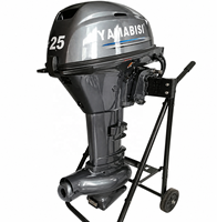 Moteur hors-bord 4 temps 25 CV, petits moteurs hors-bord pour bateaux, moteur de bateau à essence 4 temps à arbre long, refroidissement par eau