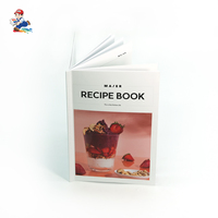 Service d'impression de livres de recettes personnalisés avec reliure parfaite, papier couché écologique, impression numérique couleur professionnelle pour livres de cuisine