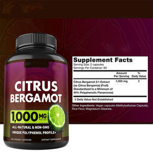 Supplément organique de bergamote d'agrumes de marque privée pour le soutien immunitaire en santé cardiaque - Product Image 3
