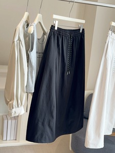 Korean Style Casual Versatile Long <strong>Skirt</strong> Plus Size <strong>Skirts</strong> Women 2026 Spring New Fashionable High Elastic Waist a Line <strong>Skirt</strong> - Product Image 5