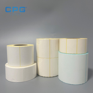 Thermal <b>Paper</b> Factory Custom Wholesale Supermarket Packaging Thermal Labels 4X6 60x40mm 50x75mm Thermal Sticker Roll - Product Image 1