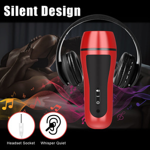 Vliegtuig Cup Automatische Vibratie Sensorische Interactieve Uitspraak Cup Mannelijke Masturbator Volwassen Seksproducten - Product Image 3
