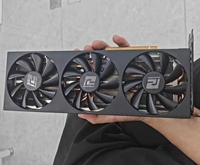 Carte graphique de jeu pour ordinateur de bureau RX 6750 GRE 12 Go GDDR6 192 bits à 3 ventilateurs, PCI-E4.0, GPU discrète extractible, d'occasion