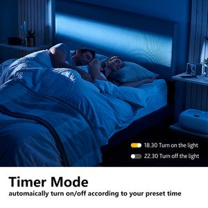 Luz <span class=keywords><strong>de</strong></span> techo inteligente LED RGB moderna Compatible con <span class=keywords><strong>Alexa</strong></span> y Google Home, aplicación Wifi a todo color, Control <span class=keywords><strong>de</strong></span> voz, pantalla blanca para sala <span class=keywords><strong>de</strong></span> estar - Product Image 5