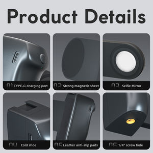 Poignée de téléphone portable pliable, étanche/antichoc, sans fil pour la commande de la console Switch, avec bouton d'obturateur détachable - Product Image 6