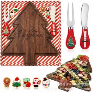 Plateau à fromage en forme de sapin de Noël, plateau de service en bois durable et alimentaire pour la maison - Product Image 3
