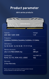Memoria RAM DDR4 RGB Original de Fábrica Walram, Nueva, 8GB 16GB 32GB 3200mhz, DDR4 RAM 32GB 8GB 16GB 2666mhz para PC, Memoria RAM RGB - Product Image 2