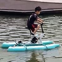 Vélo aquatique gonflable large et plat pour enfants, avec cadre en aluminium haute pression, pliable, vente en gros directe d'usine de Chine Lumark
