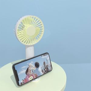 <b>USB</b> Rechargeable <b>Mini</b> Handheld <b>Fan</b> With Phone Holder-Portable 3-Speed for Car Outdoor & Household Use - Product Image 2