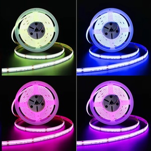 ผู้ผลิตไฟ LED แบบ COB 24V 5 เมตร แบบยืดหยุ่น แสงสีขาวโทนเย็นและโทนอุ่น สำหรับไฟแบ็คไลท์ทีวี ไฟตกแต่งคอมพิวเตอร์สำหรับเล่นเกม ไฟตกแต่งอัจฉริยะแบบ COB LED - Product Image 1