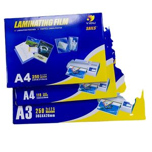 ييدو إمدادات A4 إلكتروني حجم 80mic 100mic 125 ميكرون الحيوانات الأليفة PE تطبيق لمسة ناعمة حار التصفيح الحقيبة طبقة صفيحة ل a4 - Product Image 6