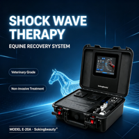 Appareil de thérapie par ondes électromagnétiques pour chevaux, dispositif portable à ondes de choc pour cliniques vétérinaires et éleveurs de chevaux