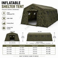Carpa Inflable de Camuflaje para Campo, de Despliegue Rápido, con Estructura de Viga de Aire, Venta al Por Mayor de Fábrica