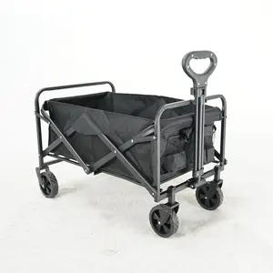 Leve Outdoor Camping Folding Trolley Cart, Vagão dobrável, Pequeno vagão dobrável