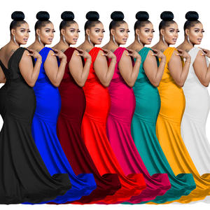 فستان سهرة أنيق بدون أكمام بطول كامل وظهر مكشوف للحفلات والمناسبات الرسمية للنساء - Product Image 2