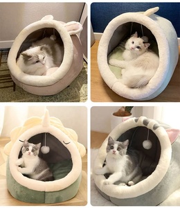 <span class=keywords><strong>Doux</strong></span> chat lit chaud <span class=keywords><strong>panier</strong></span> <span class=keywords><strong>pour</strong></span> animaux de compagnie confortable chaton chaise longue très <span class=keywords><strong>doux</strong></span> petit <span class=keywords><strong>chien</strong></span> tapis sac lavable grotte lits solide Carton chat maison tente - Product Image 4