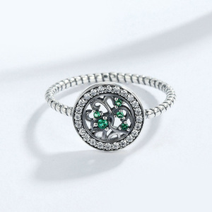 Anello Minimalista Albero della Vita per Donne, Fascia Ispirata alle Piante, Accessorio Gioiello per Outfit Quotidiani e Feste - Product Image 2