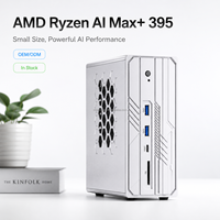 Mini Computadora AMD Ryzen AI Max+ 395, Radeon 8060S, 10GbE, LAN Dual, WiFi7, PC con IA, 128G LPPDDR5, SSD de 2TB, Compatible con Pantalla 8K