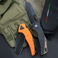 Cuchillo plegable EDC táctico de supervivencia, cuchillo de bolsillo Micarta de acero inoxidable 3Cr13 de aluminio para acampar, caza, personalizaciones OEM