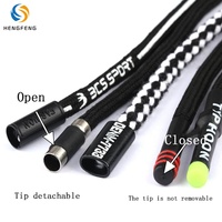 Individuell Bedruckter Runder Polyester-Kordelzug mit Mehrfach-Metall-Kunststoff-Silikon-Aglet-Spitzen für Hoodie Jogginghose Rucksack