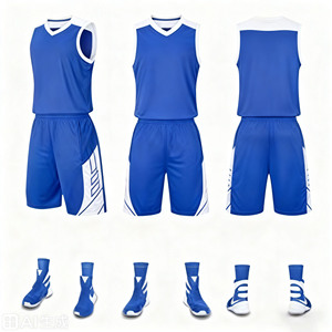 Ensemble de basketball portable, maillots de basketball Back to Back Dazzle, maillots de basketball de haute qualité pour hommes adultes - Product Image 3