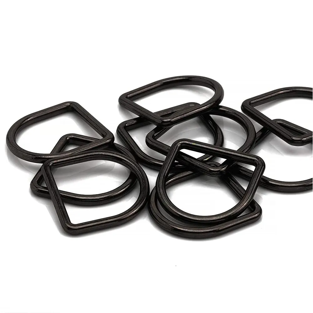 Bag Parts Accessories Welded Metal D Ring Fasteners Durable Buckles D-Ring Metal Handbag Hardware For Bag Strap Dog Collars Belt