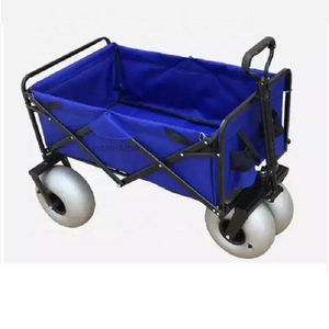 Chariot de jardin pliable et pliable avec grandes roues - Product Image 1