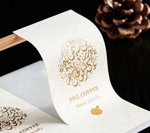 Tùy Chỉnh Kết Cấu Giấy Logo In Ấn Matte Sticker Đặc Biệt Dính Logo Thương Hiệu Cho Nến Và Thủ Công Sử Dụng Với Hiệu ứng Dập Nổi - Product Image 3