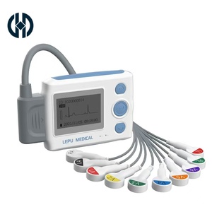 Enregistreur <span class=keywords><strong>Holter</strong></span> 12 dérivations abordable avec kit d'accessoires complet, fils de connexion, ceinture et pochette, service OEM disponible, Manhua MH02-1204 - Product Image 5
