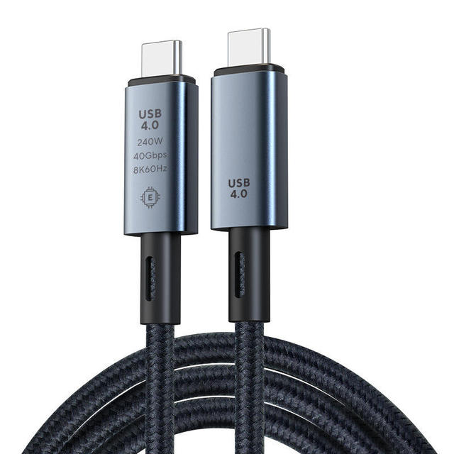USB 4.0 Cable USB C 40Gbps 8K 60Hz PD 240W 48V 5A Fast Charging Cable Type C Thunder-bolt 4 Cable for Thunderbolt Macbook EGPU