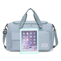 Sac de voyage portable Oxford résistant à l'eau avec compartiment sec/humide, capacité 36-55L, sangle réglable pour maternité et salle de sport