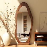 Miroir intelligent ovale moderne avec cadre argenté, tendance 2023, vente en gros, miroir mural pleine longueur, personnalisable, pour salon, affichage LED