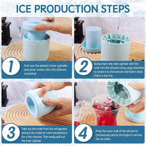 Moldes de Hielo Cilíndricos Profesionales Personalizados, Herramientas para Dar Forma Eficientemente al Hielo para Bebidas Refrescantes - Product Image 4