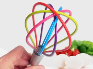 Chất Lượng Cao Nhà Máy Bền Đầy Màu Sắc Của Nhãn Hiệu Silicon Thép Không Gỉ Đánh Trứng Beater Bóng Đánh Trứng Cho Đánh Đập - Product Image 3