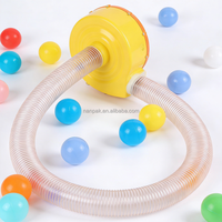Machine de ramassage rapide et économique pour balles de piscine de jeu intérieures/extérieures (6-8 cm), facile à transporter, idéale pour la location lors d'événements et de fêtes.