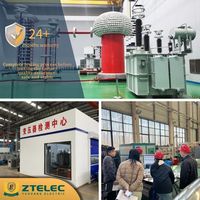 Transformador trifásico de alta tensión de 110 kV y 50 MVA, sumergido en aceite, con refrigeración ONAN/ONAF, transformador reductor de 6.3 kV de gran potencia.