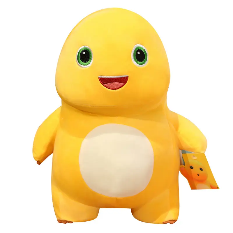 2023 gros jaune laiteux bébé dinosaure Kawaii peluche Anime peluche poupée périphérique literie jeter oreiller enfants doux Squishy cadeau