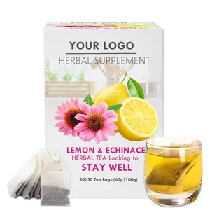 Organic Herbal Blends Echinacea Blend Herb Tea Bags Echinacea Flower Tea