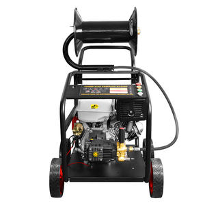 Laveuse à gaz haute pression 35Mpa du fabricant 18HP avec pompe AR <span class=keywords><strong>Machine</strong></span> de nettoyage à eau froide à essence Nettoyeur de canalisations d'égout - Product Image 4