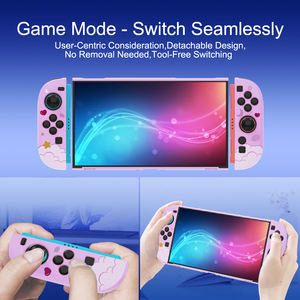 Set di Custodie Rigide in PC con Impugnature Curve e Cornice Centrale per Joycon con Motivi Femminili e Carini per <span class=keywords><strong>Nintendo</strong></span> <span class=keywords><strong>Switch</strong></span> 2 Accessori per Gaming - Product Image 6