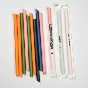 Pajitas de Plástico PLA Biodegradables Desechables de 230 mm, 210 mm, 190 mm, de Grado Alimenticio, para Fiestas, Bares, Bebidas, envasadas Individualmente para Vasos - Product Image 3