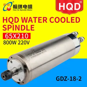 HQD 800 w 65 מ"מ cnc מקורר המים cnc ציר הנתב לניתוב cnc מכונת נגרות